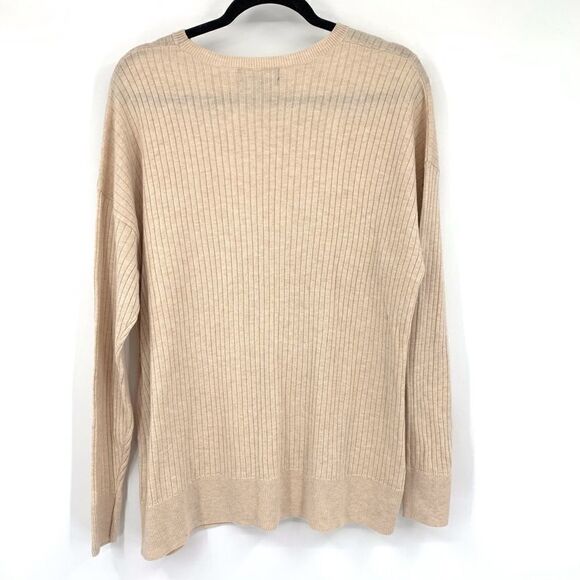 Something Navy Cream Front Twist Pullover Sweater - Picture 4 of 5